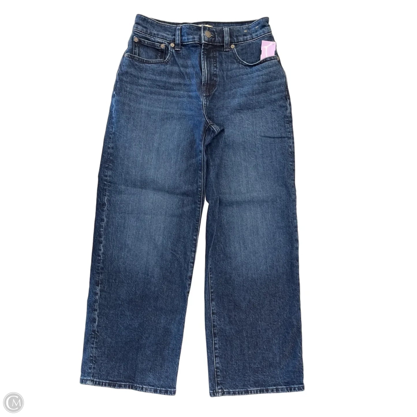 Jeans Wide Leg By Madewell In Blue Denim, Size: 2p