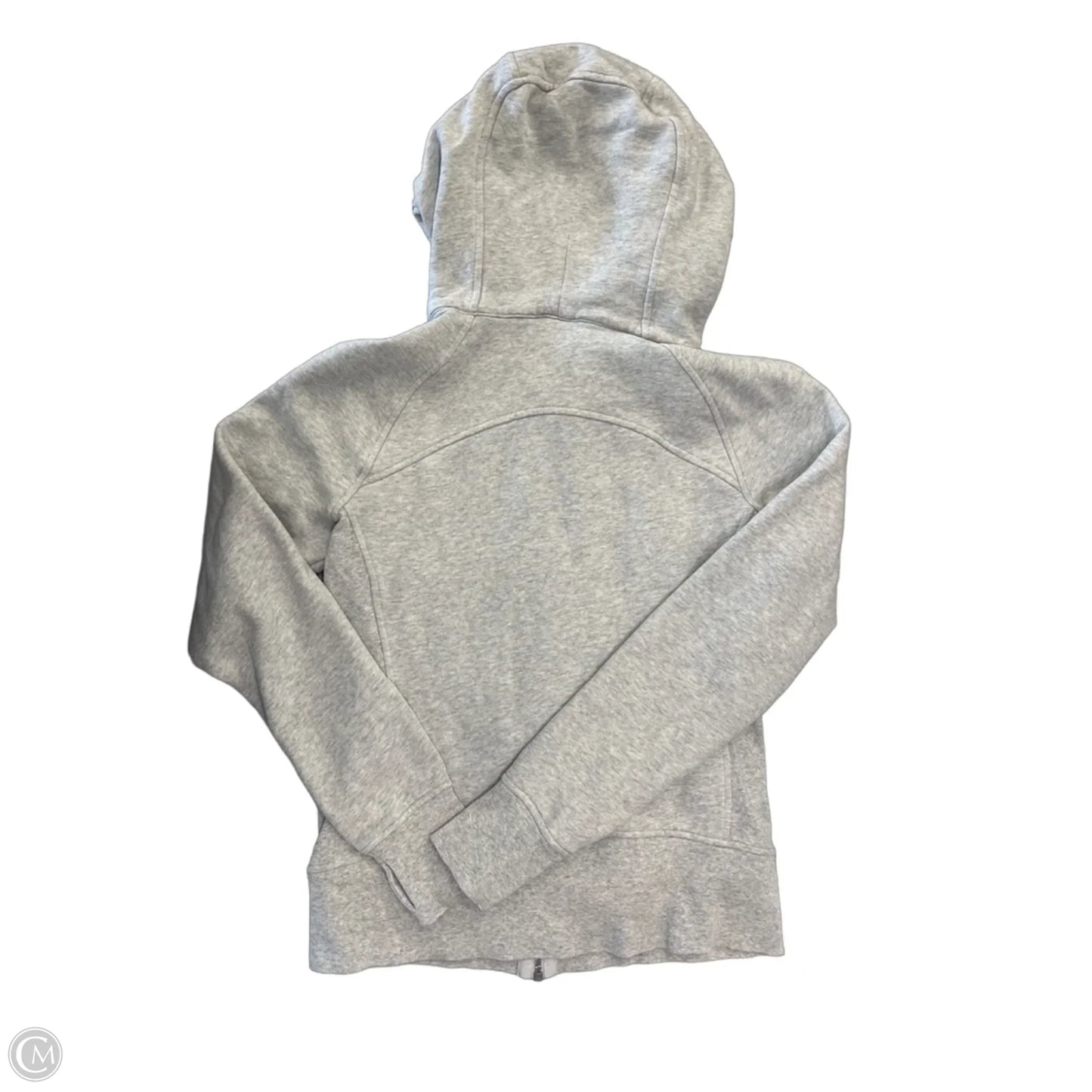 Athletic Jacket By Lululemon In Grey, Size: M