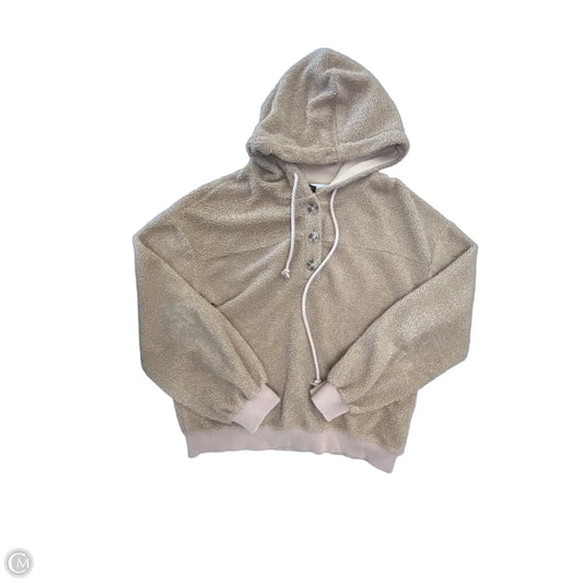 Sweatshirt Hoodie By Current Air In Tan, Size: M