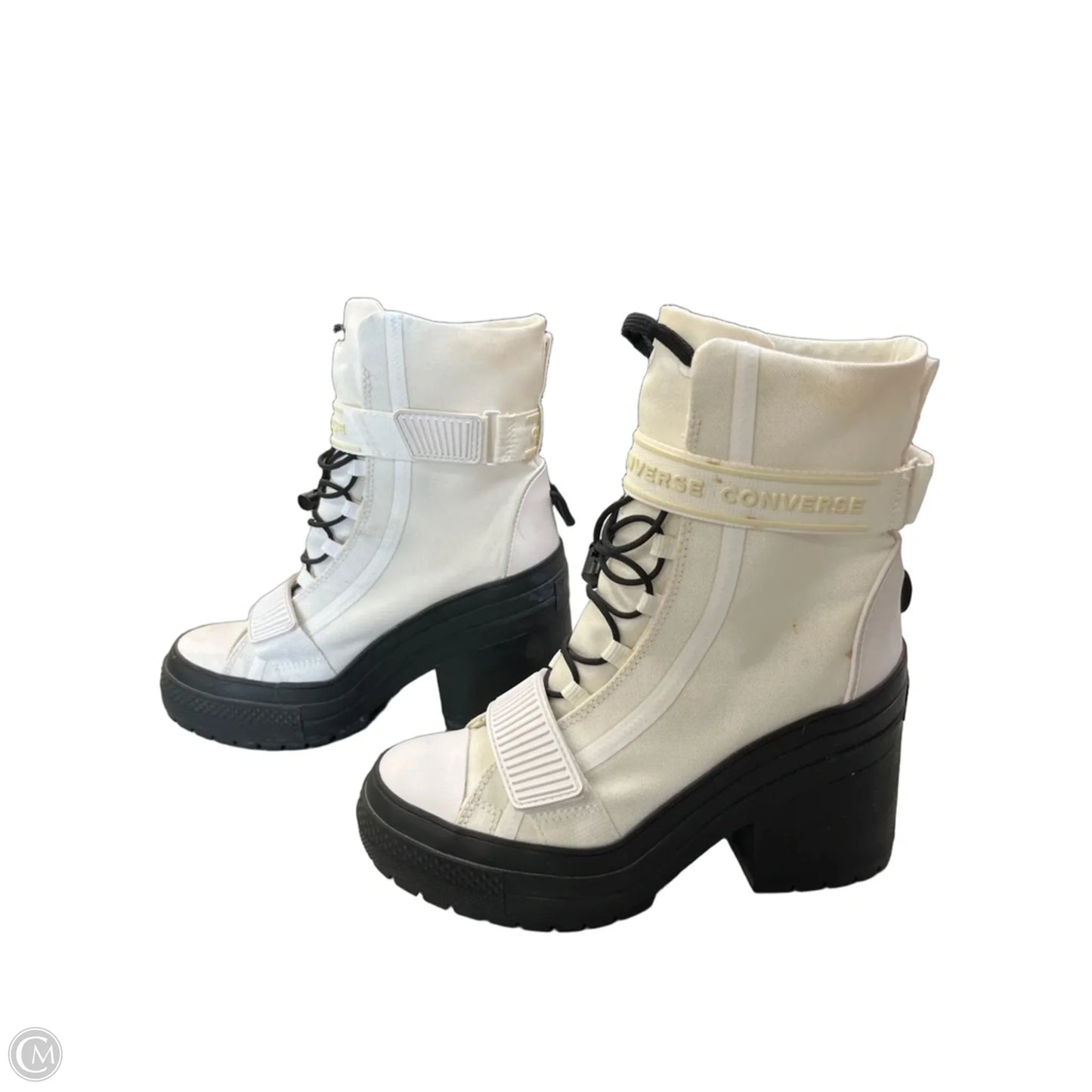 Boots Ankle Heels By Converse In White, Size: 7