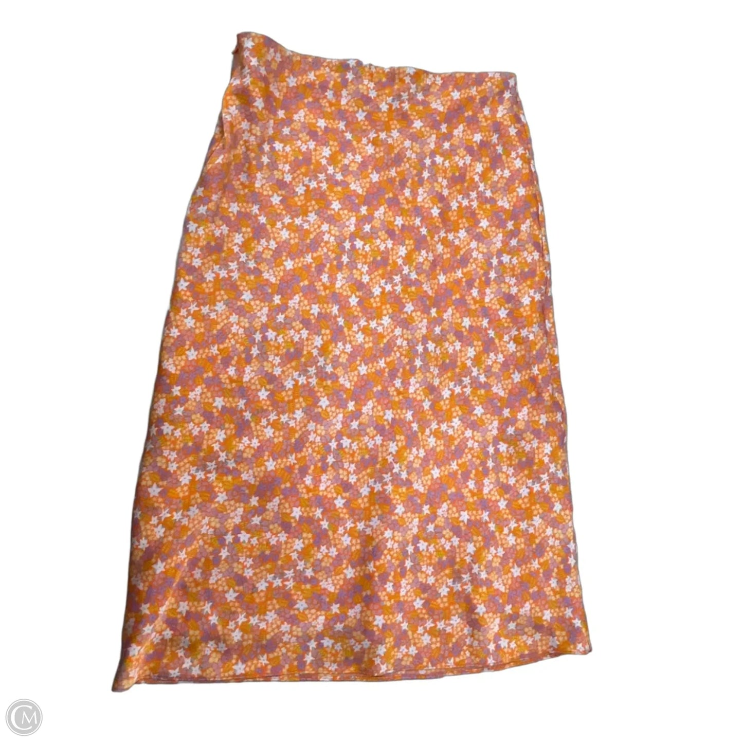 Skirt Midi By Steve Madden In Orange, Size: M