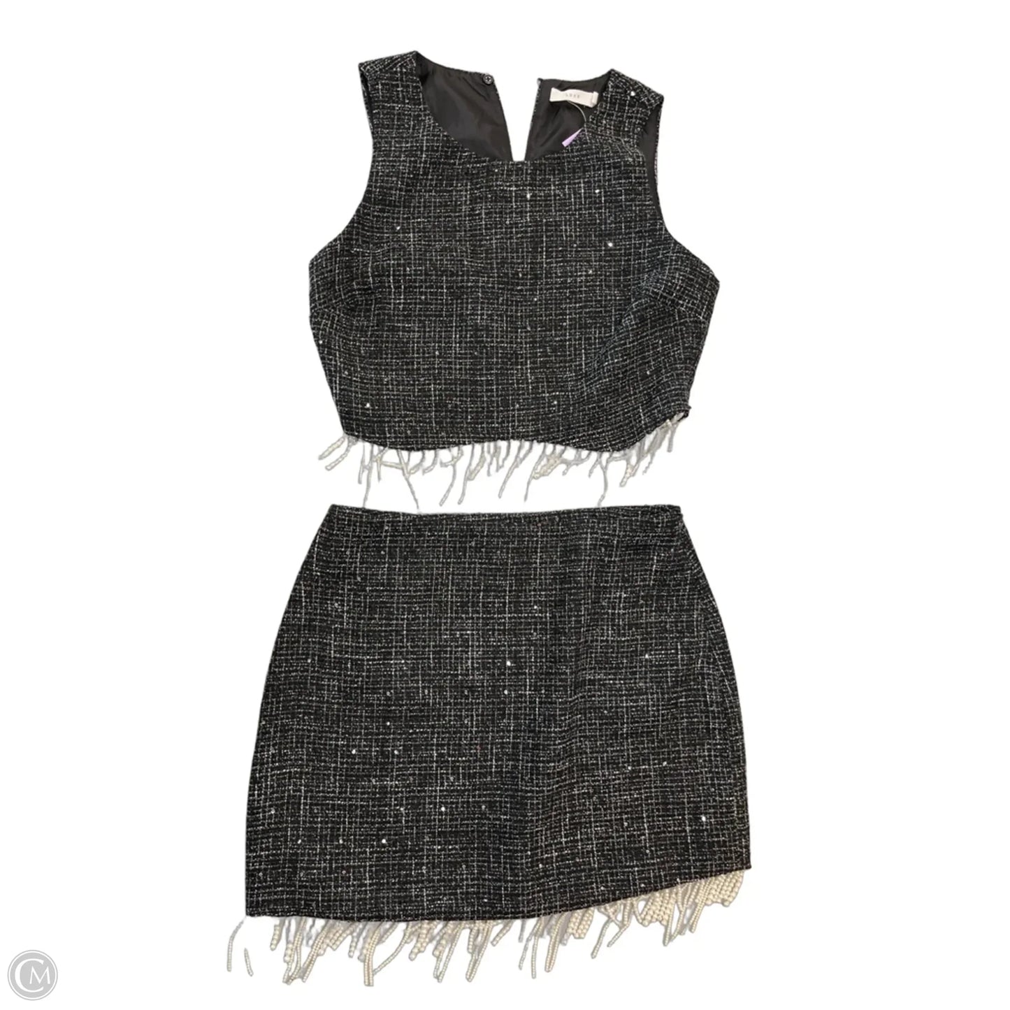 Skirt Set 2pc By Lush In Black, Size: M