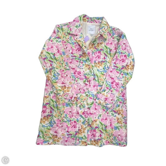 Jacket Other By Free Assembly In Floral Print, Size: L