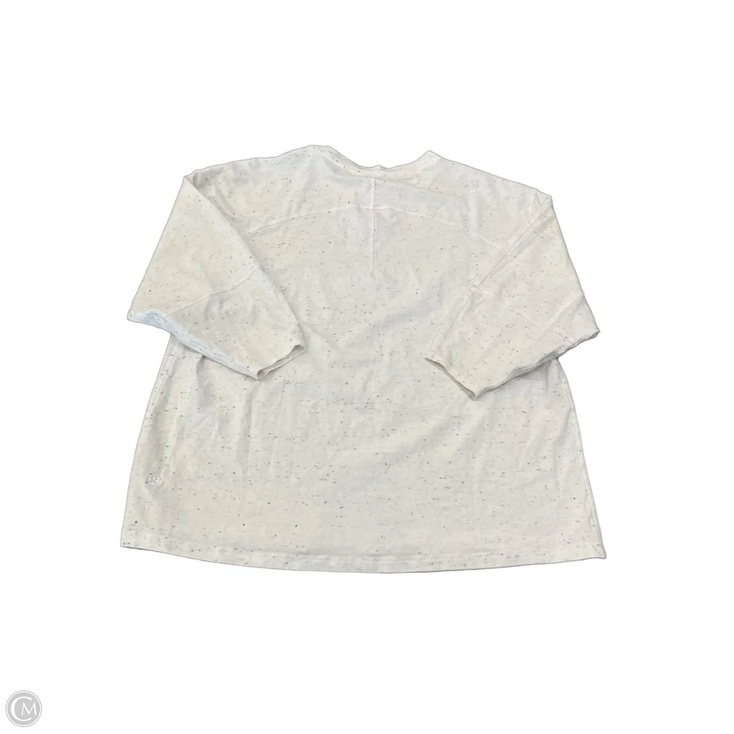 Athletic Top Short Sleeve By Lululemon In White, Size: M