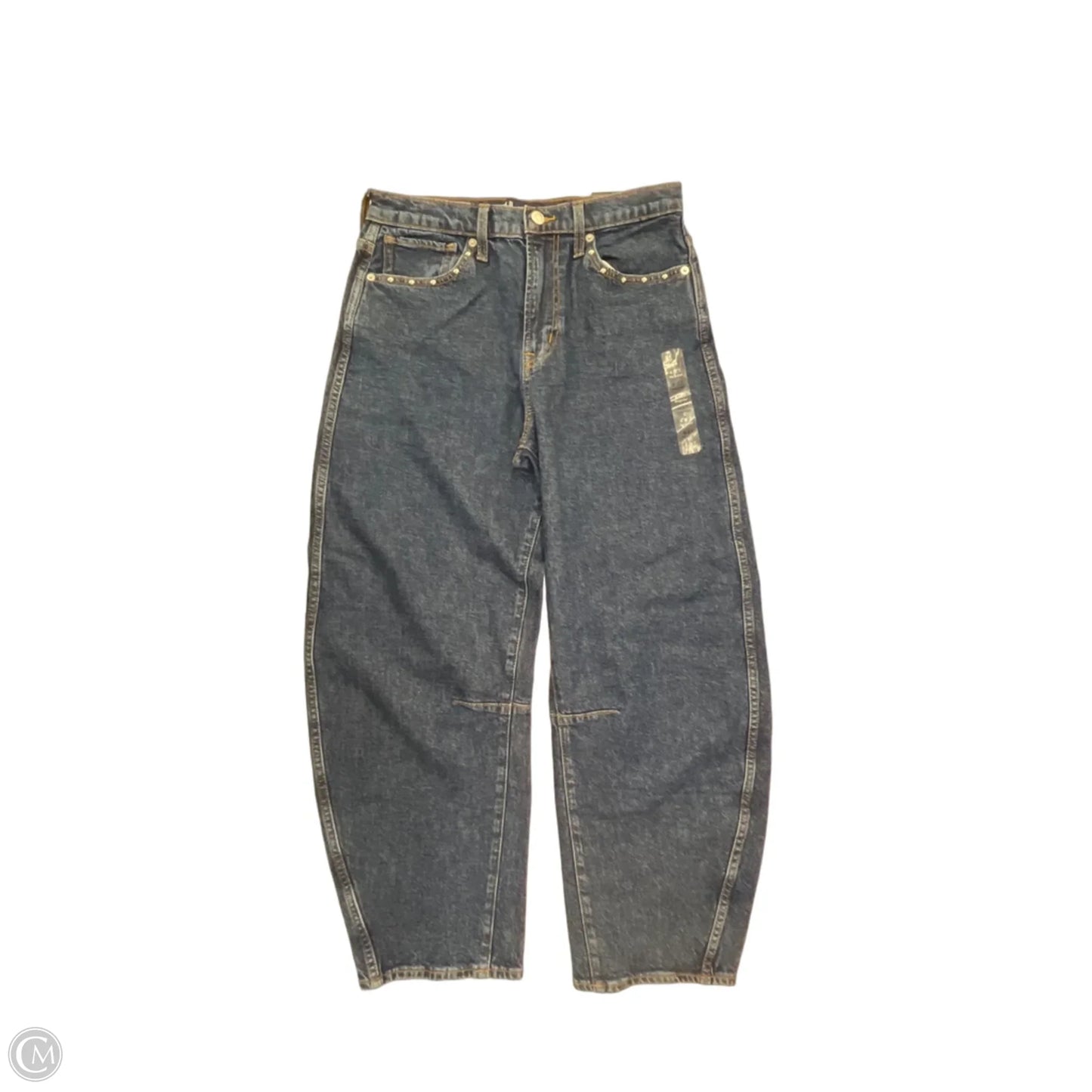 Jeans Wide Leg By Gap In Blue Denim, Size: 4