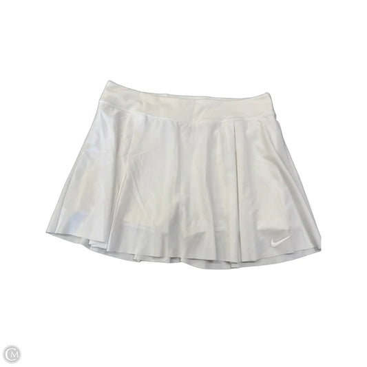 Athletic Skort By Nike Apparel In White, Size: Xl