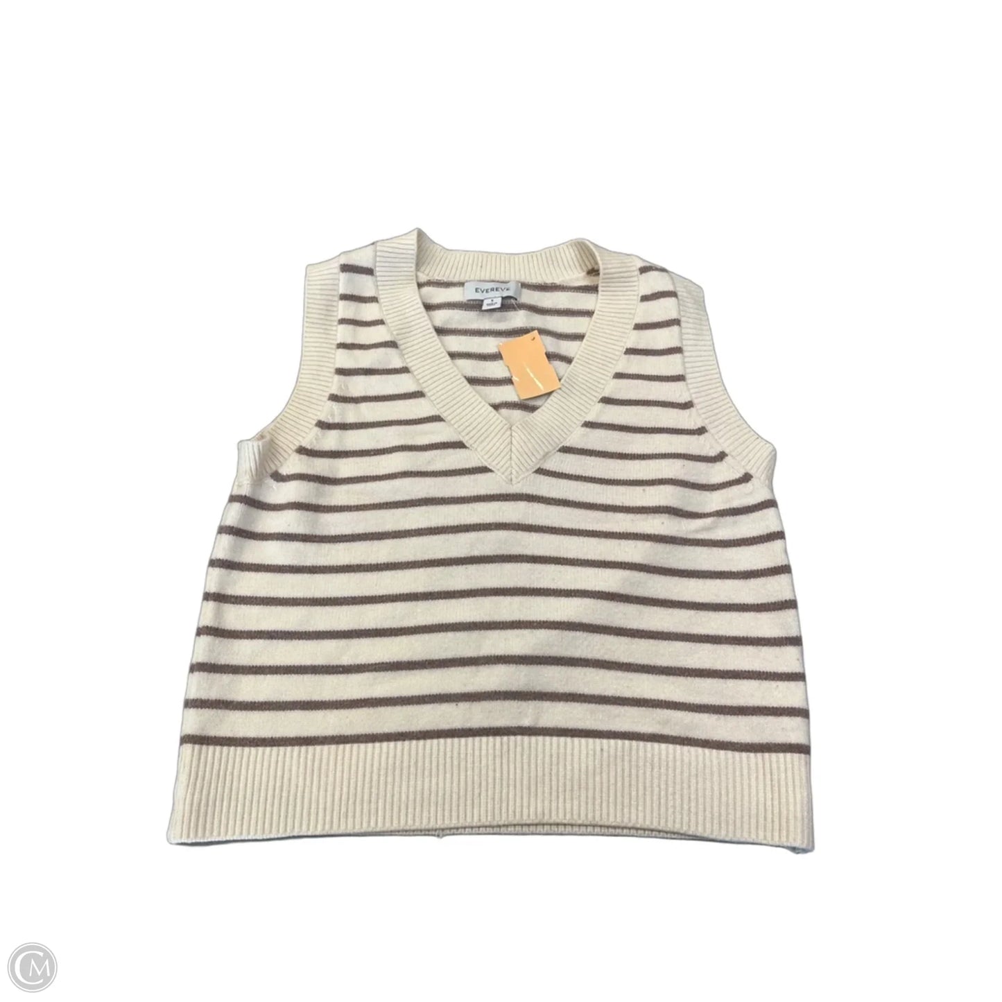 Vest Sweater By Evereve In Cream, Size: S