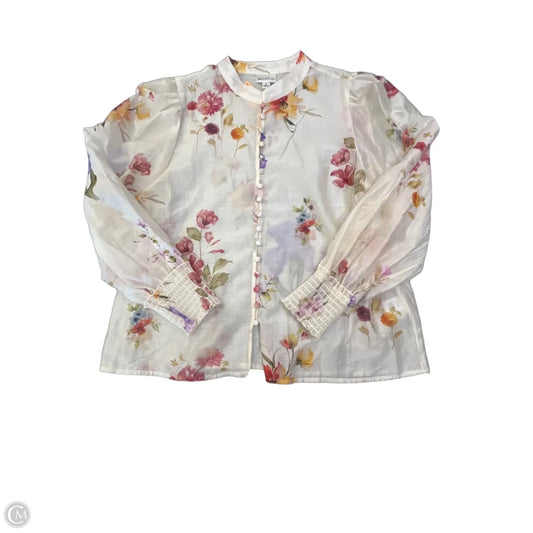 Blouse Long Sleeve By Bailey 44 In Floral Print, Size: M