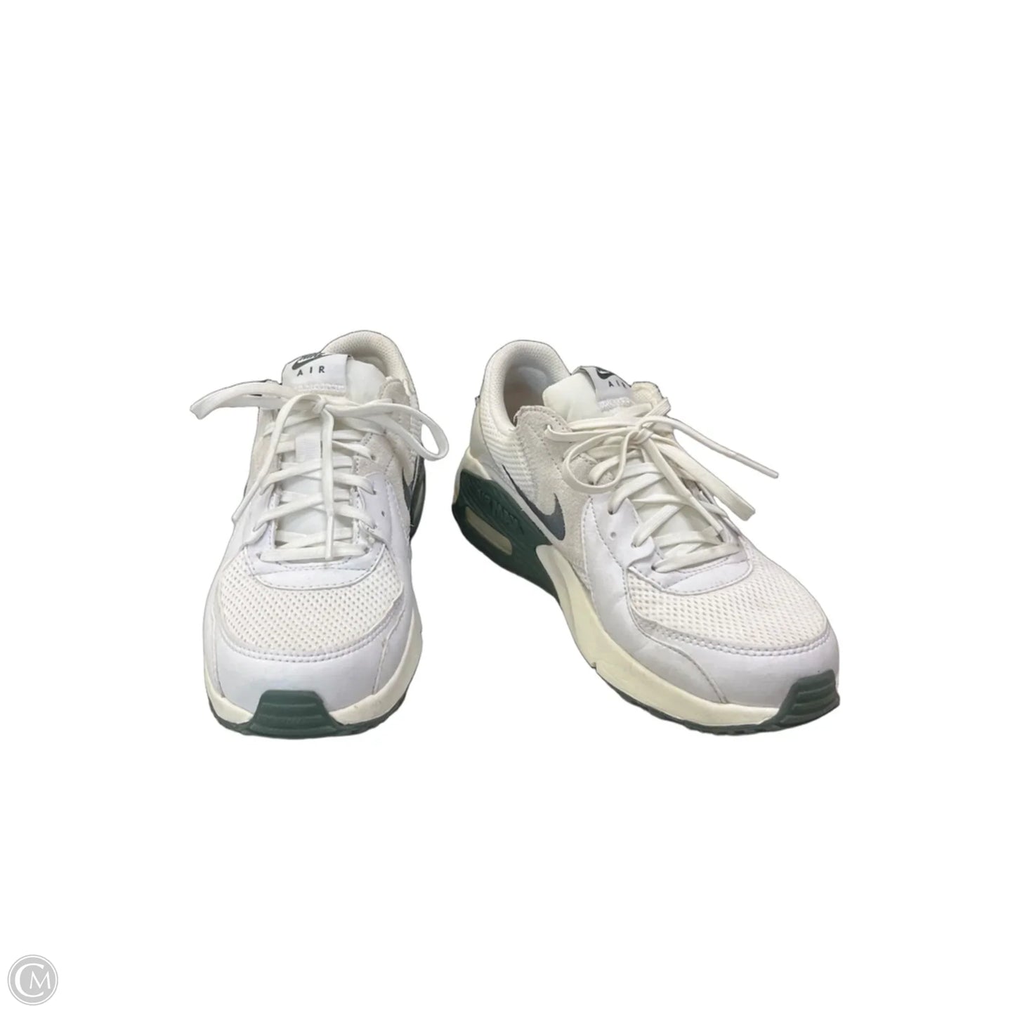 Shoes Sneakers By Nike In Green & White, Size: 7.5
