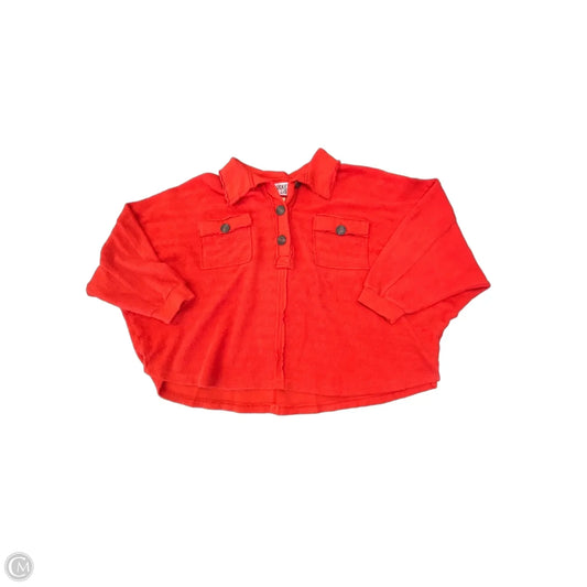 Sweatshirt Collar By Bucketlist In Red, Size: L
