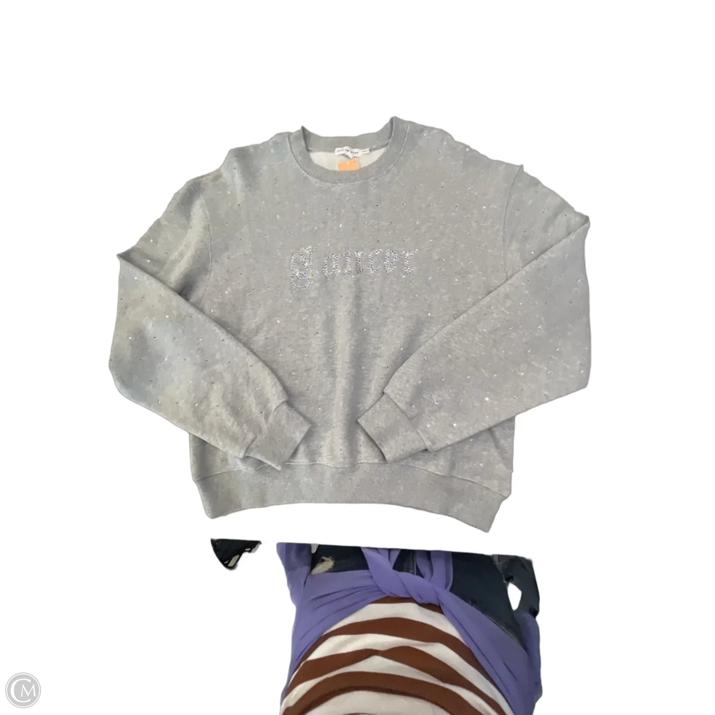 Sweatshirt Crewneck By Good American In Grey, Size: M