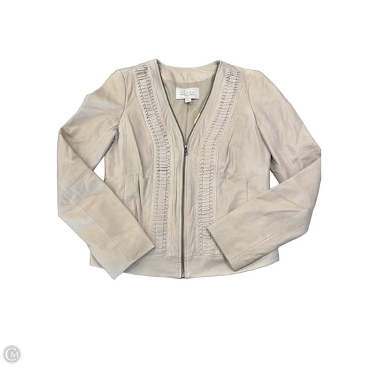 Jacket Leather By Hinge In Tan, Size: S