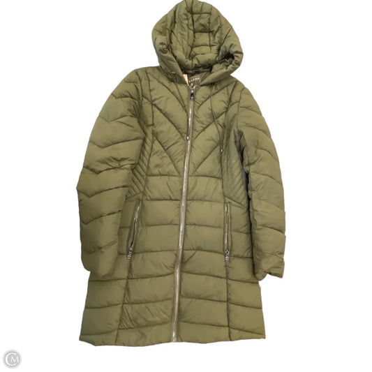 Coat Puffer & Quilted By Bernardo In Green, Size: Xs