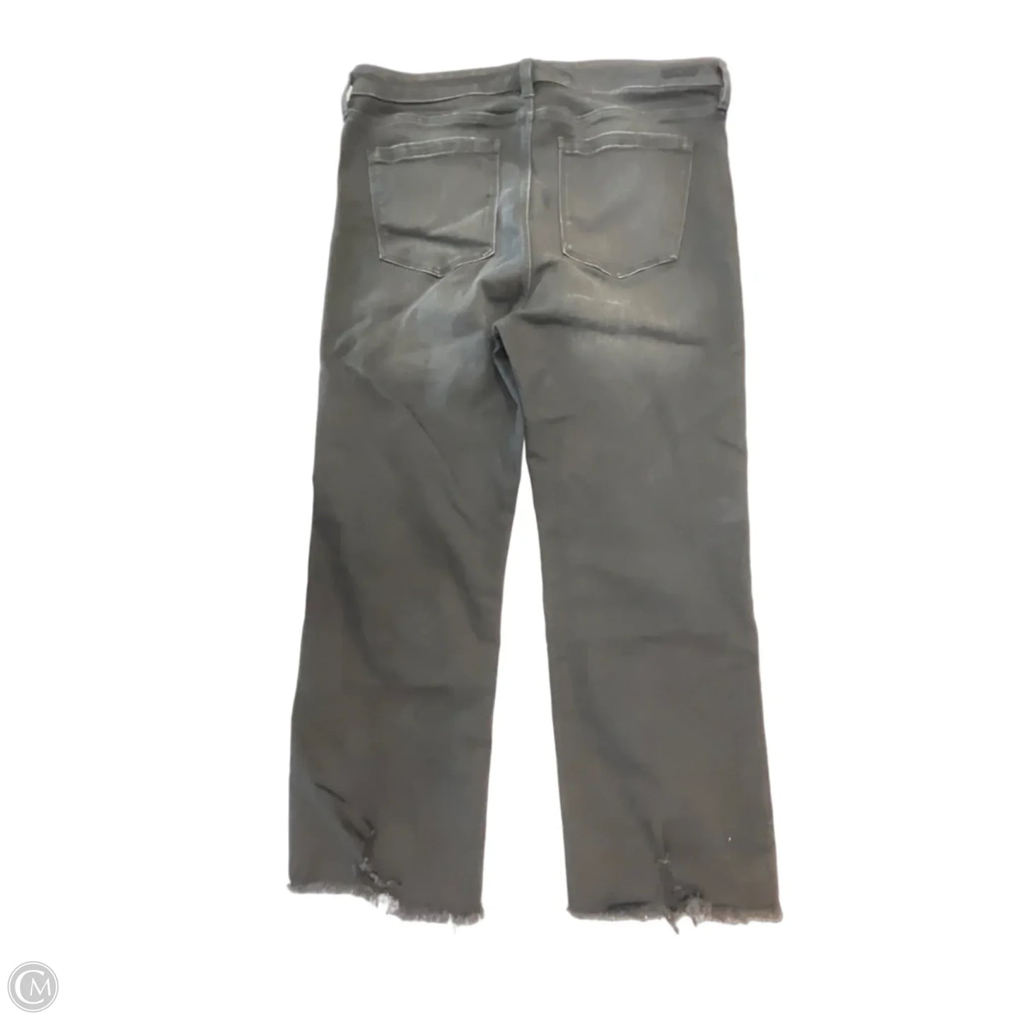 Jeans Cropped By Liverpool In Black Denim, Size: 14