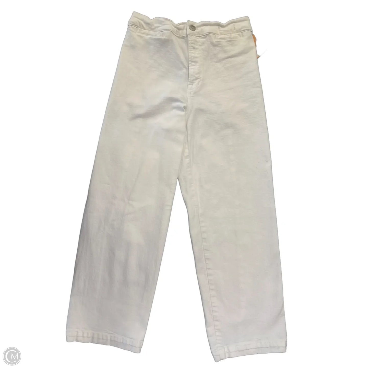 Jeans Cropped By Madewell In White Denim, Size: 0