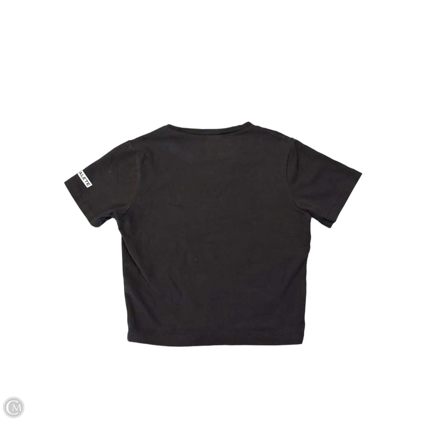 Athletic Top Short Sleeve By Alphalete In Black, Size: S