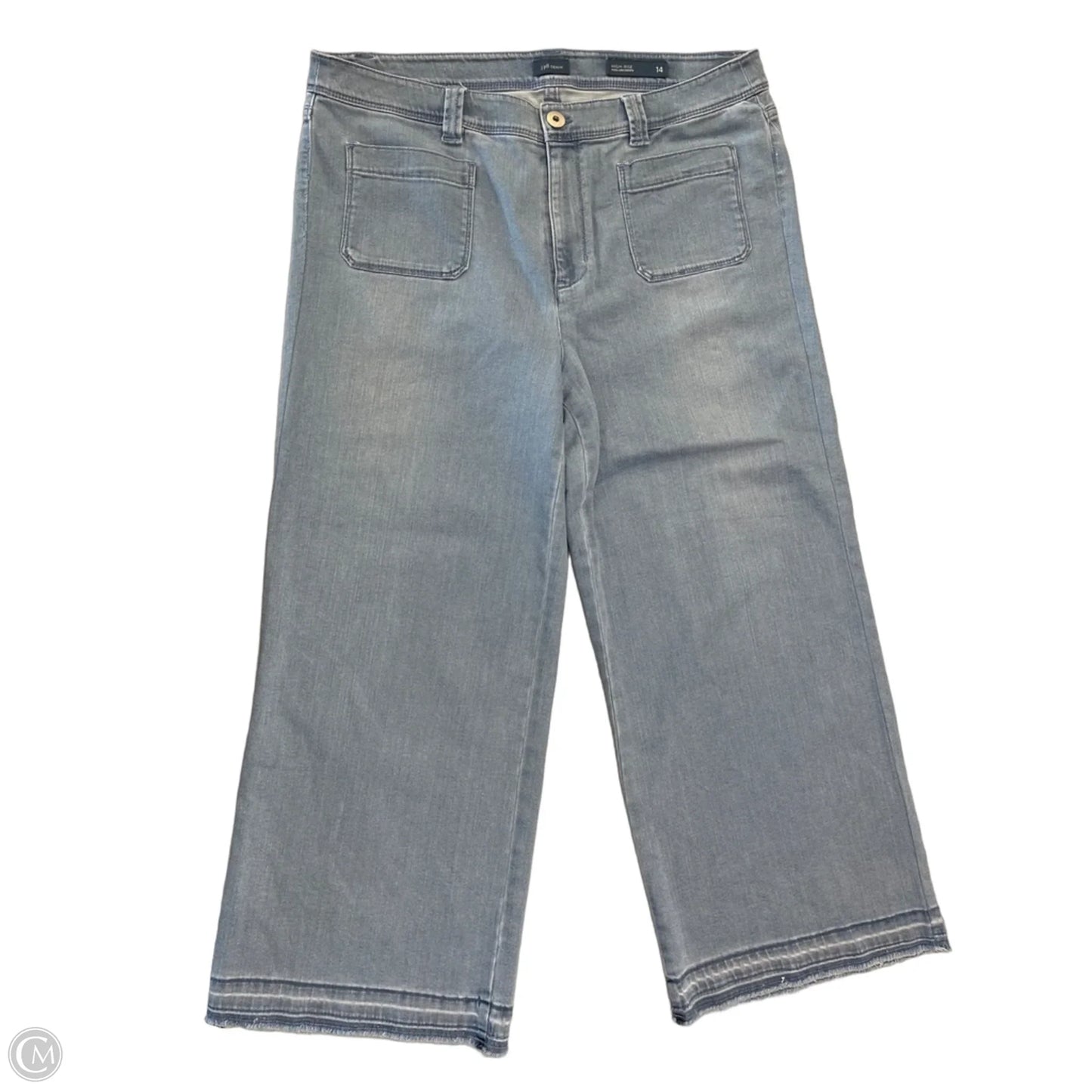 Jeans Cropped By J. Jill In Blue Denim, Size: 14
