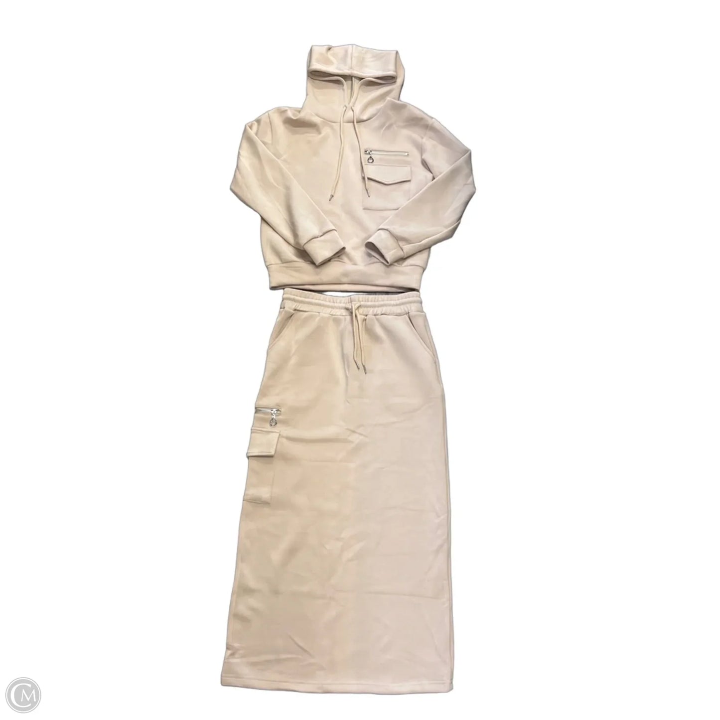 Skirt Set 2pc By Clothes Mentor In Brown, Size: S