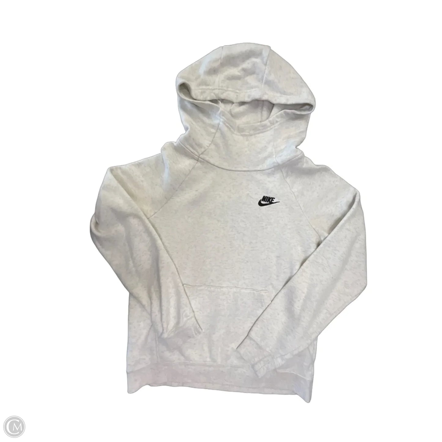 Athletic Sweatshirt Hoodie By Nike Apparel In Grey, Size: S
