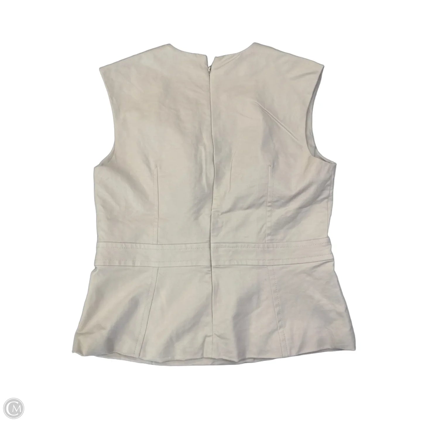 Top Sleeveless By Ann Taylor In Tan, Size: L