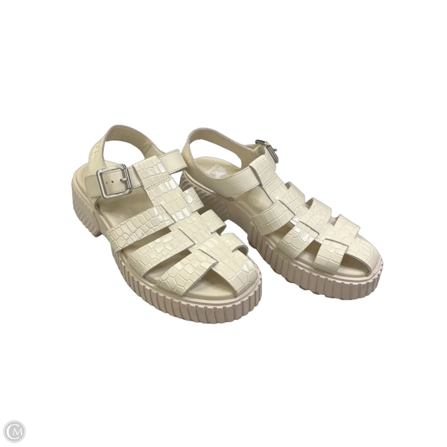 Sandals Heels Platform By Sorel In White, Size: 8