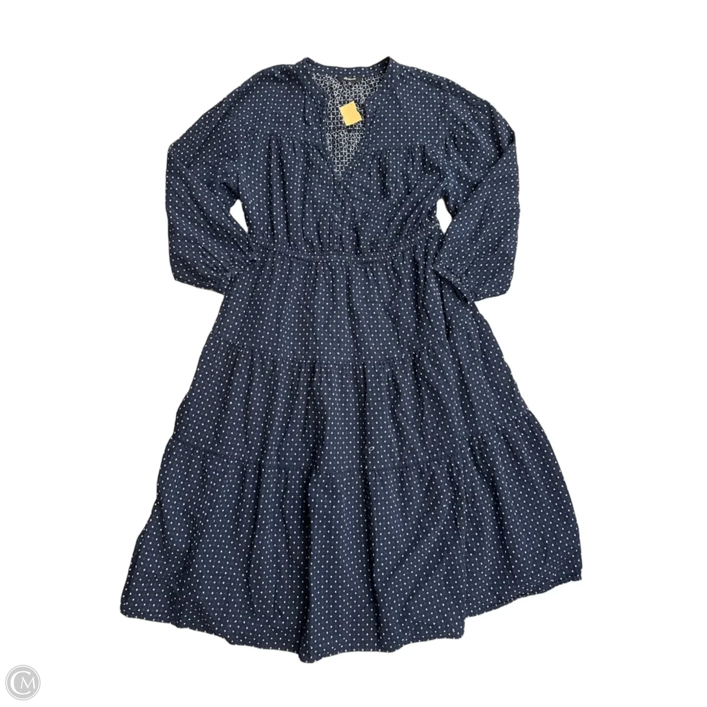 Dress Casual Midi By Madewell In Blue, Size: Xl