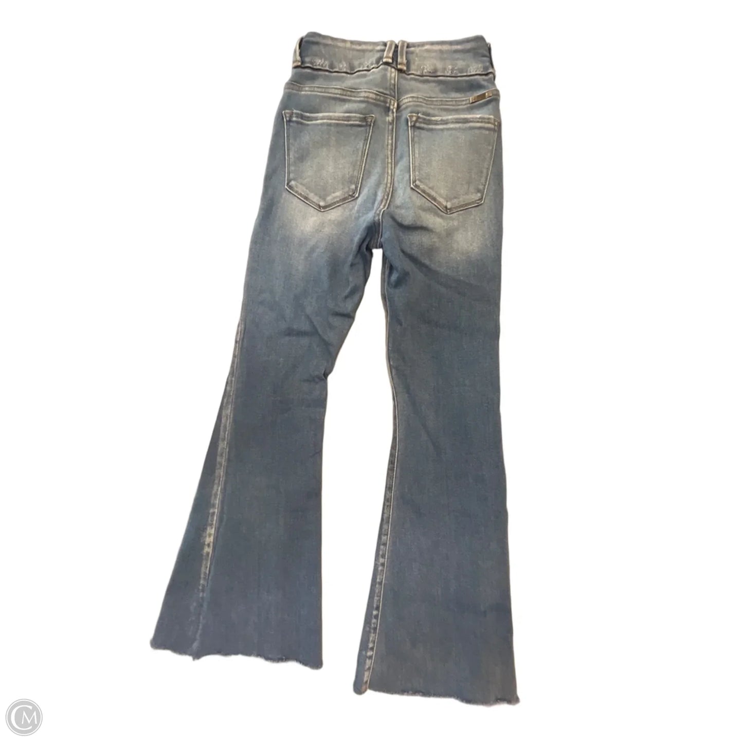 Jeans Flared By Kancan In Blue Denim, Size: 0
