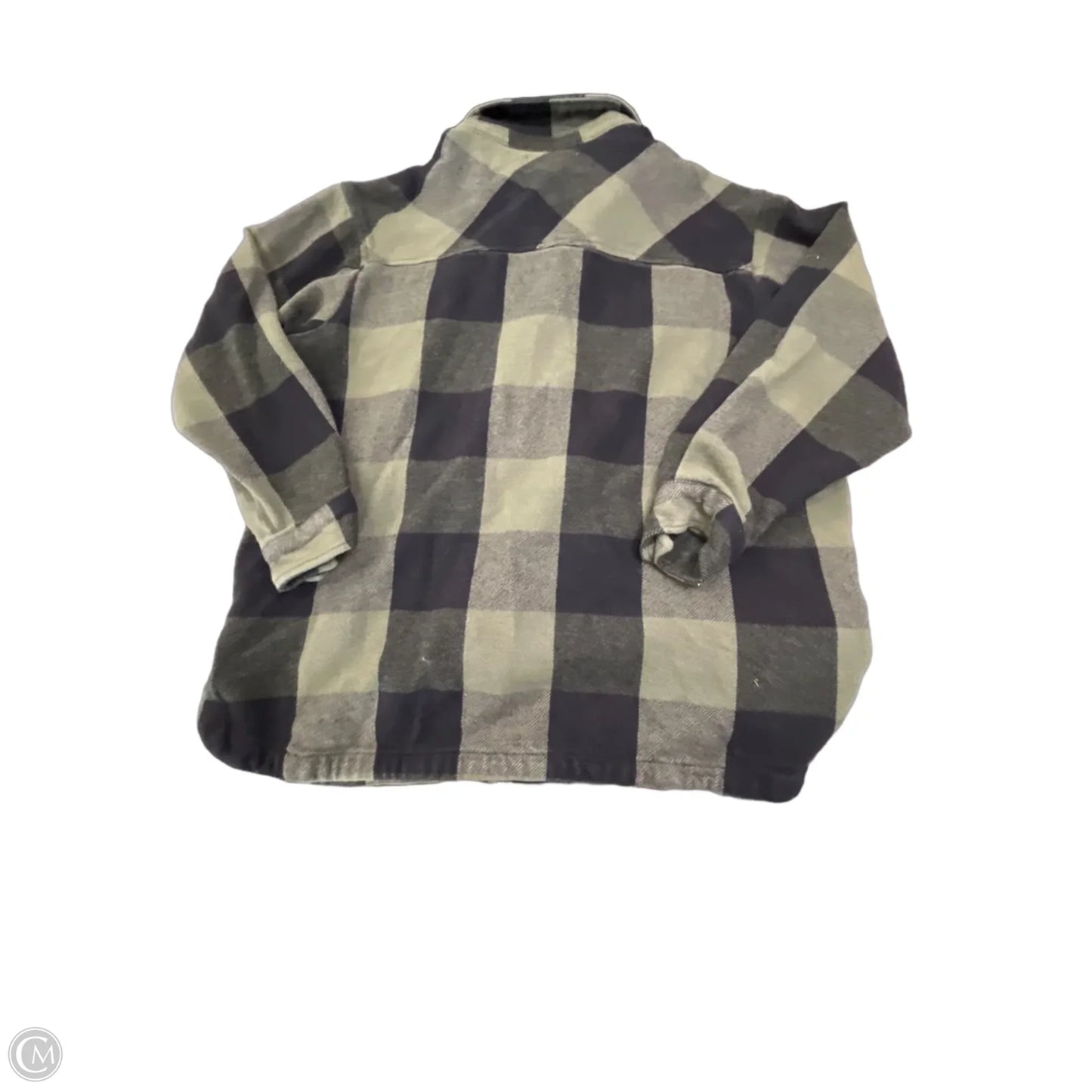 Jacket Shirt By Lucky Brand In Green, Size: L
