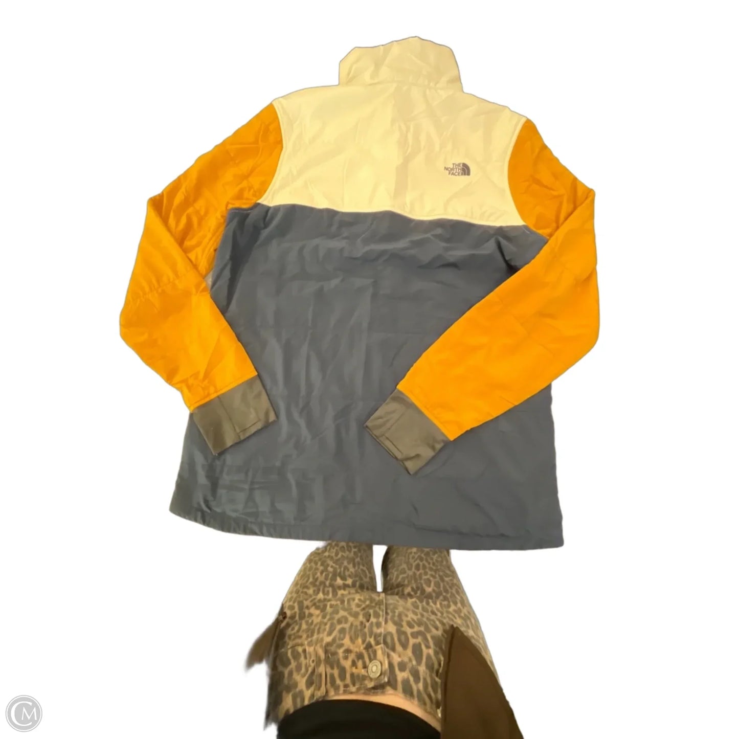 Athletic Top Long Sleeve Collar By The North Face In White, Size: L
