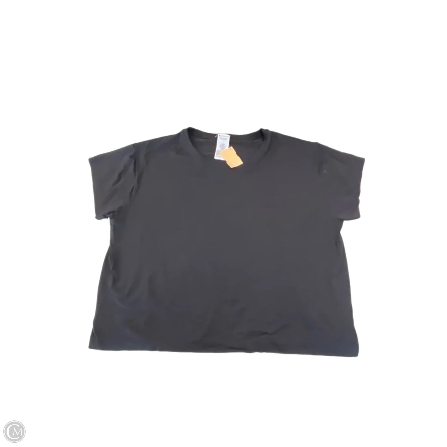 Athletic Top Short Sleeve By Athleta In Black, Size: L