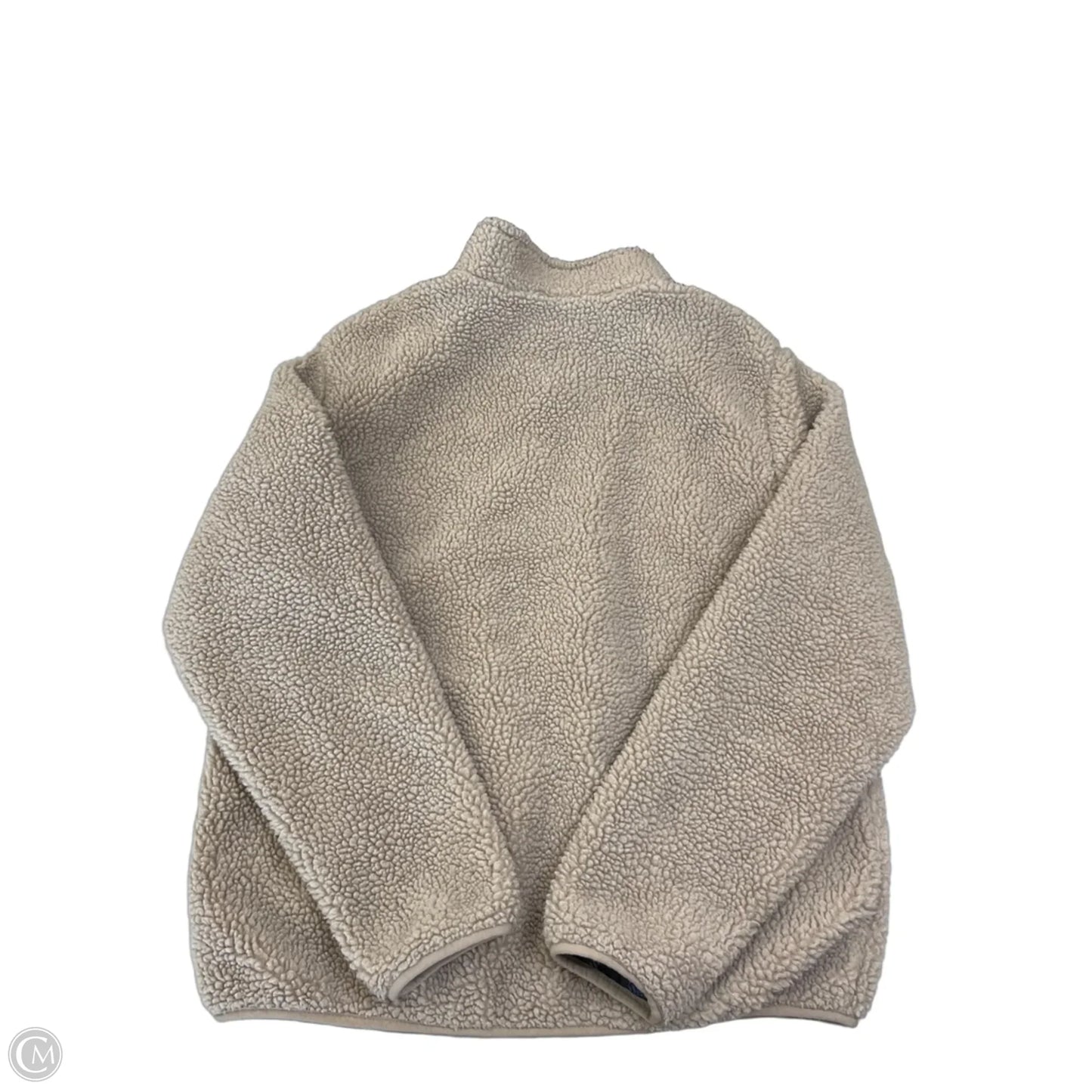 Jacket Faux Fur & Sherpa By Clothes Mentor In Tan, Size: M