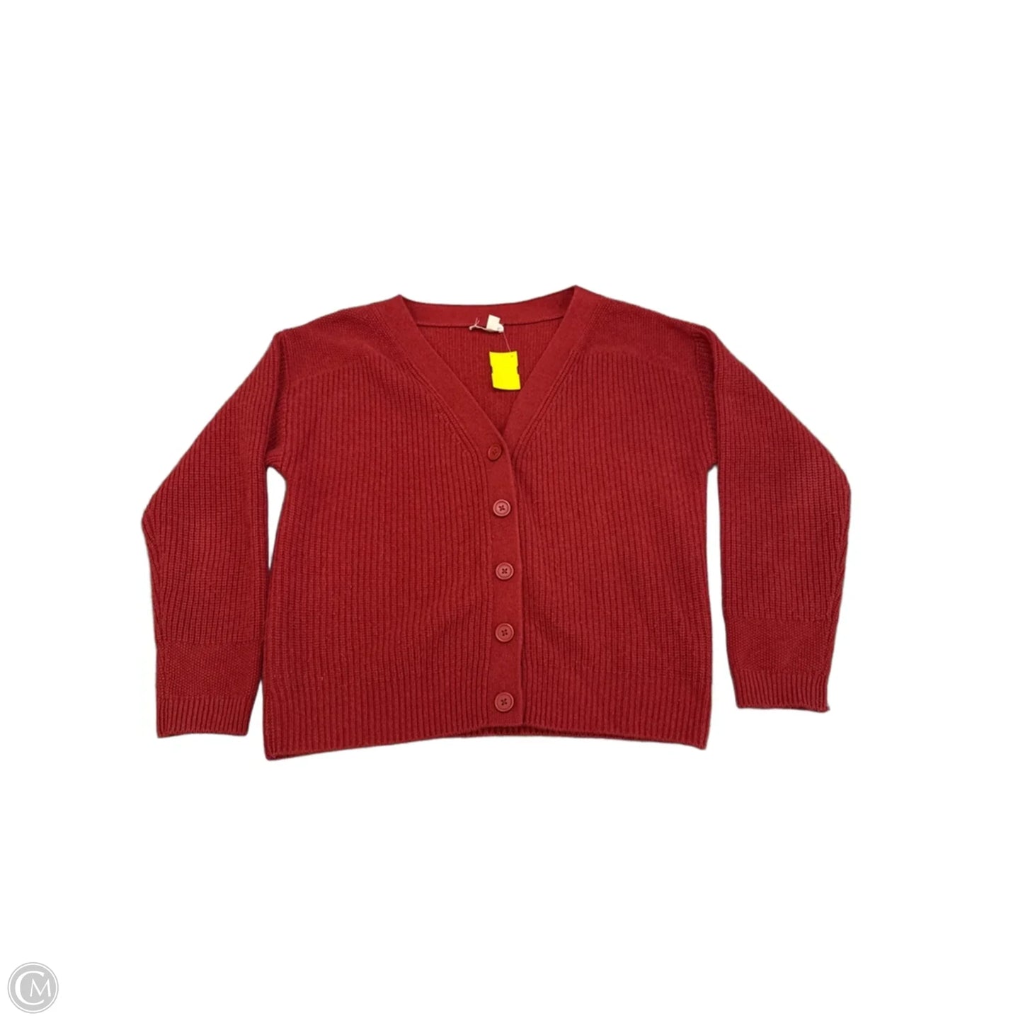 Cardigan By Garnet Hill In Red, Size: S