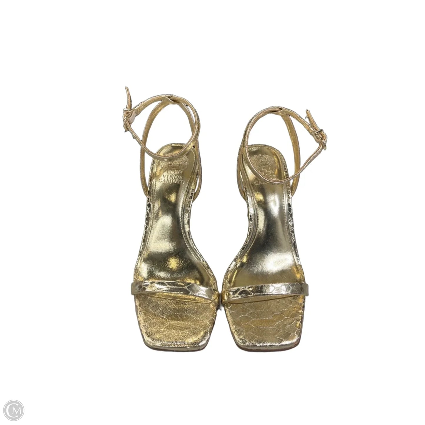 Sandals Heels Wedge By Vince Camuto In Gold, Size: 5.5