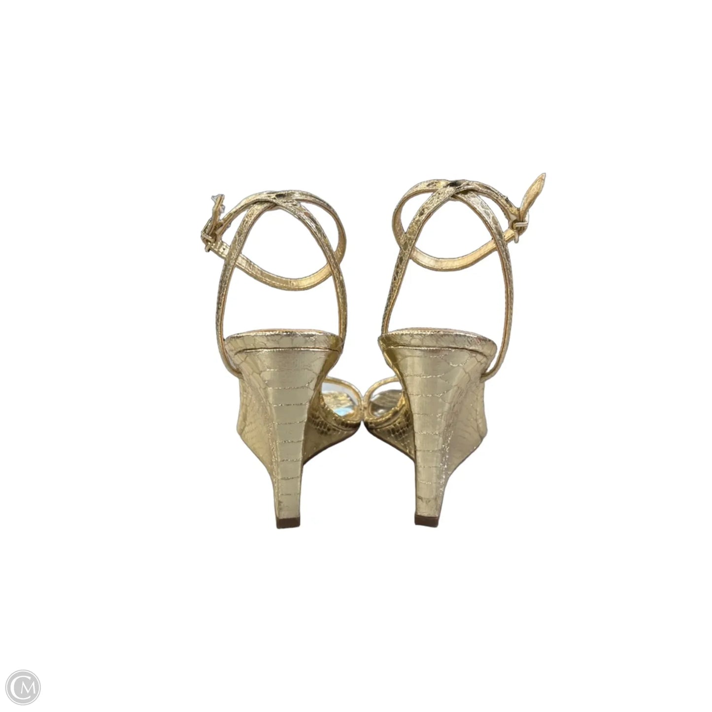 Sandals Heels Wedge By Vince Camuto In Gold, Size: 5.5