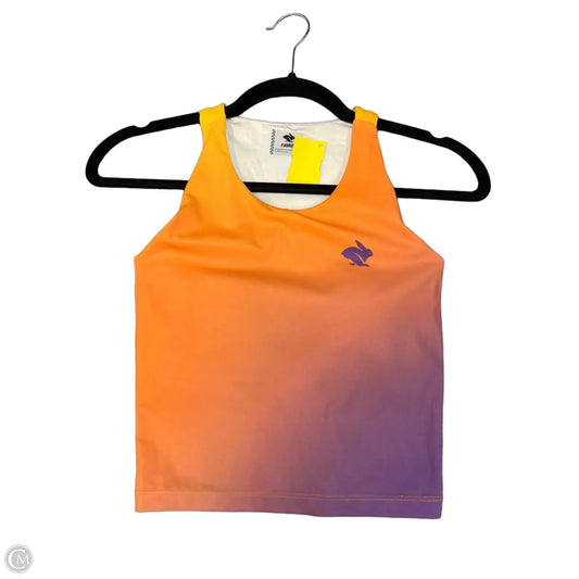 Athletic Tank Top By Rabbit In Orange, Size: Xs
