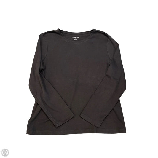 Top Long Sleeve Basic By Talbots In Black, Size: Xl