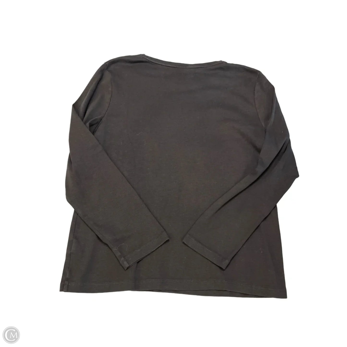 Top Long Sleeve Basic By Talbots In Black, Size: Xl