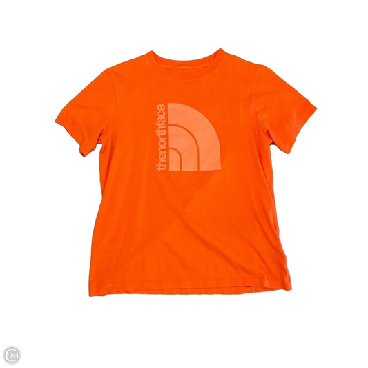 Athletic Top Short Sleeve By The North Face In Orange, Size: S