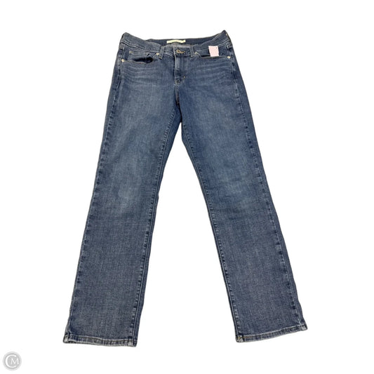 Jeans Straight By Levis In Blue Denim, Size: 4
