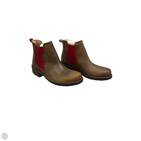 Boots Ankle Flats By Keen In Brown, Size: 9