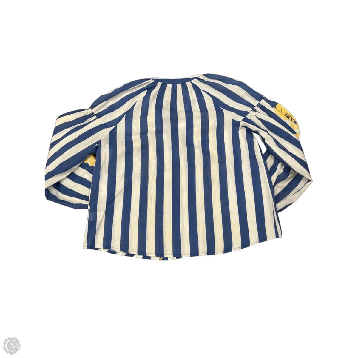 Blouse Long Sleeve By Dr2 In Striped Pattern, Size: S