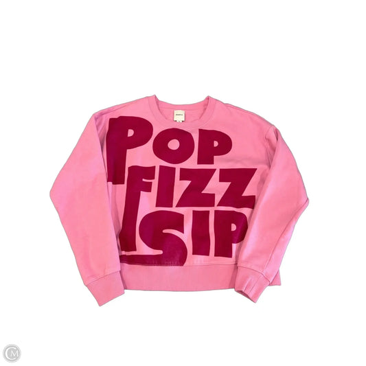 Sweatshirt Crewneck By Maeve In Pink, Size: Xs