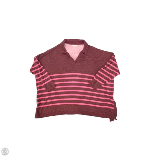 Top Long Sleeve By Maurices In Pink, Size: 2x