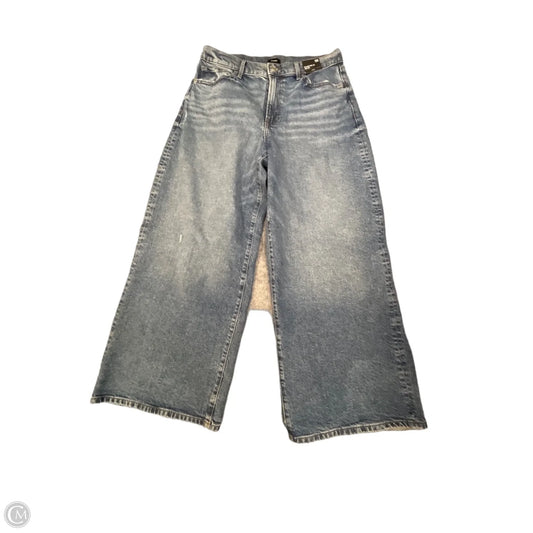 Jeans Wide Leg By Express In Blue Denim, Size: 12
