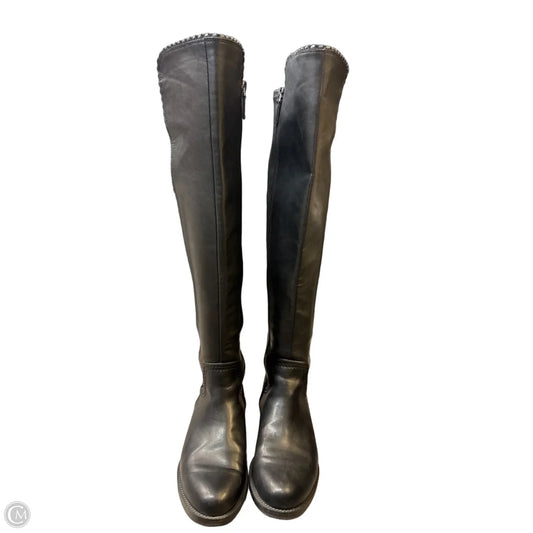Boots Knee Flats By Franco Sarto In Black, Size: 6.5