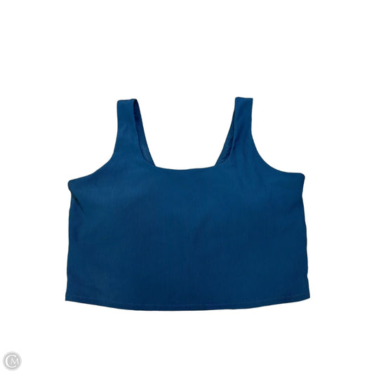 Athletic Bra By Skechers In Blue, Size: 3x