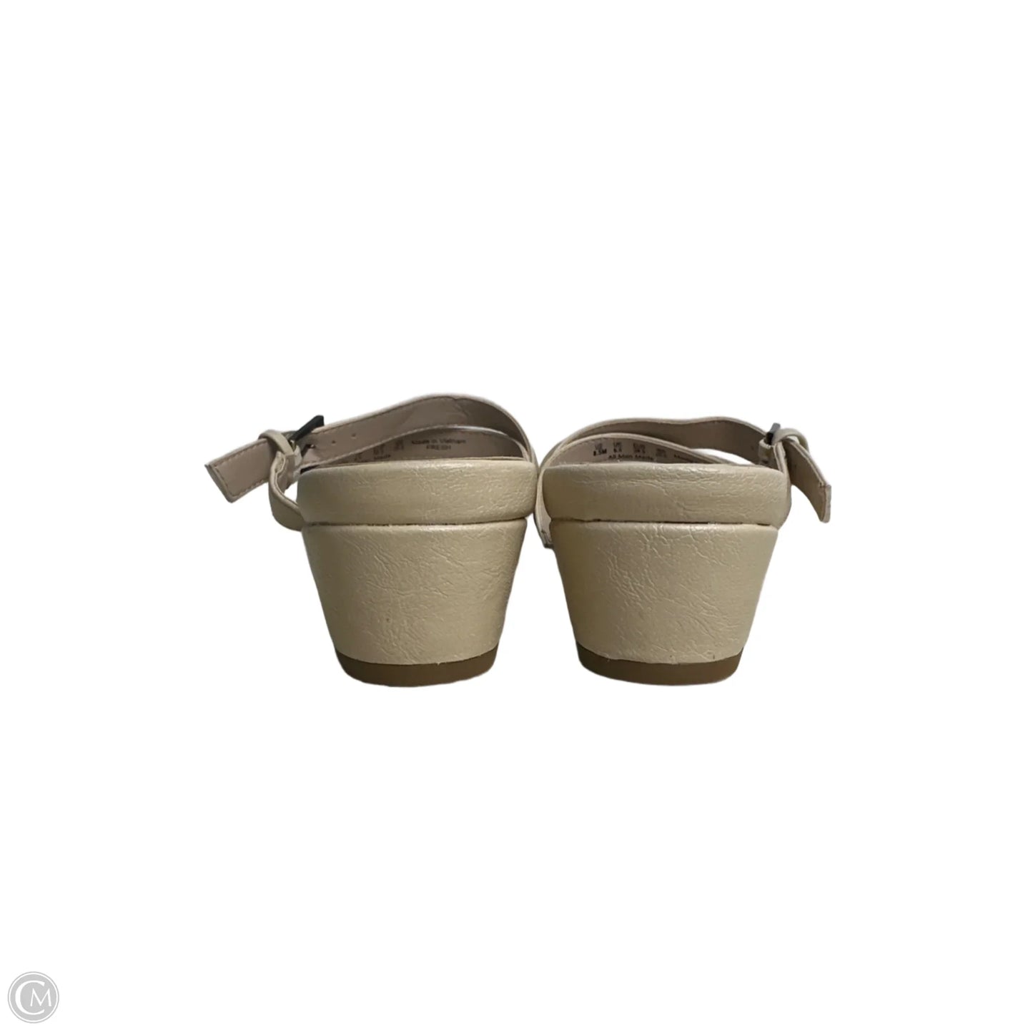 Sandals Heels Wedge By Life Stride In Beige, Size: 8.5