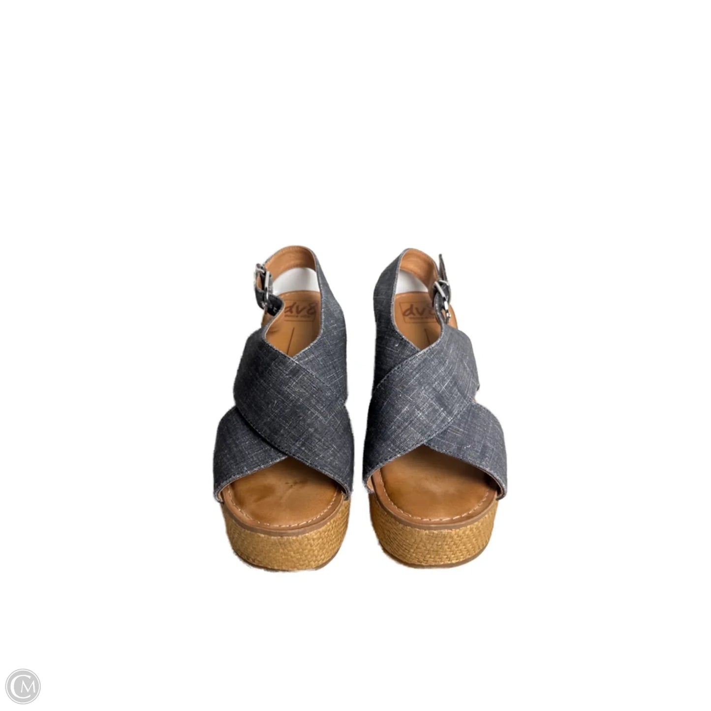 Shoes Heels Wedge By Dolce Vita In Blue Denim, Size: 8