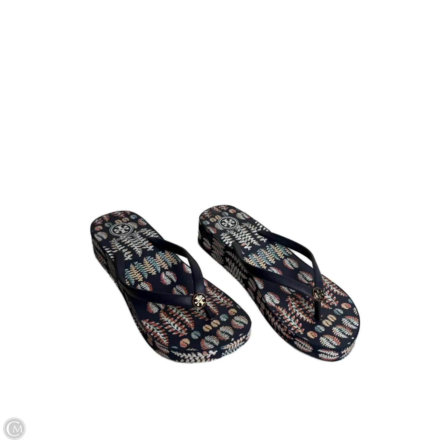 Sandals Designer By Tory Burch In Floral Print, Size: 7