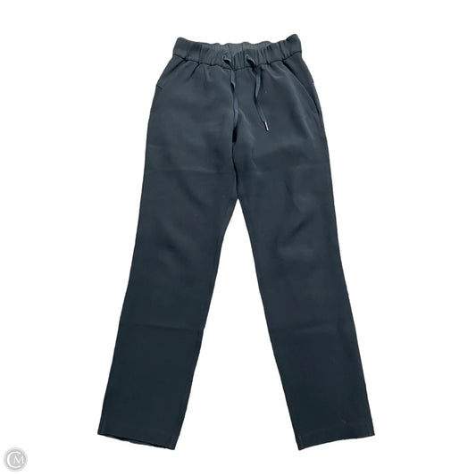 Athletic Pants By Lululemon In Black, Size: Xs